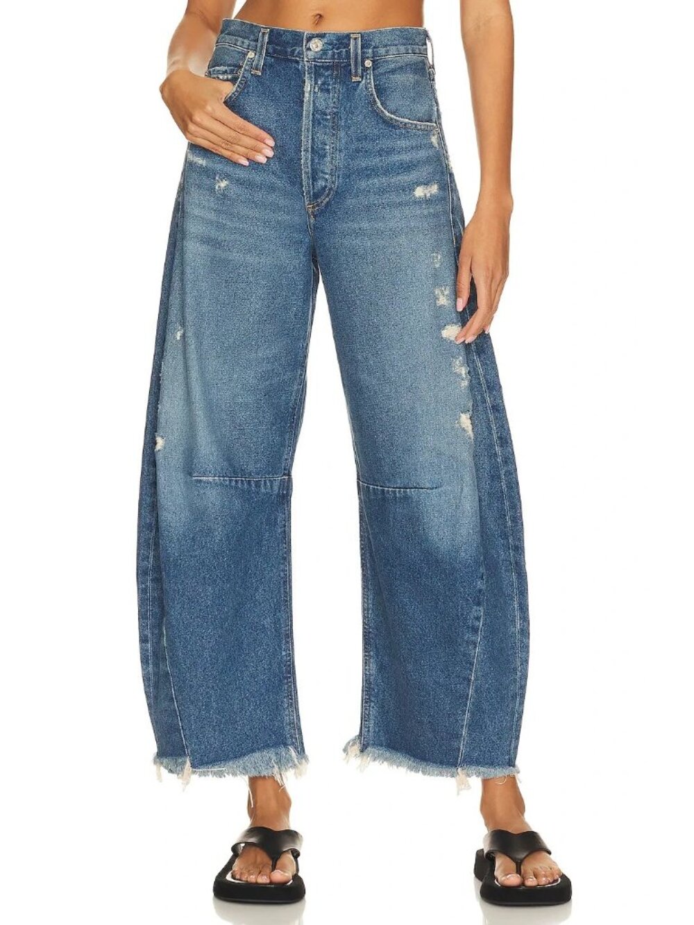 NWT Citizens of Humanity Horseshoe in Magnolia High Rise Balloon Crop Jeans 29